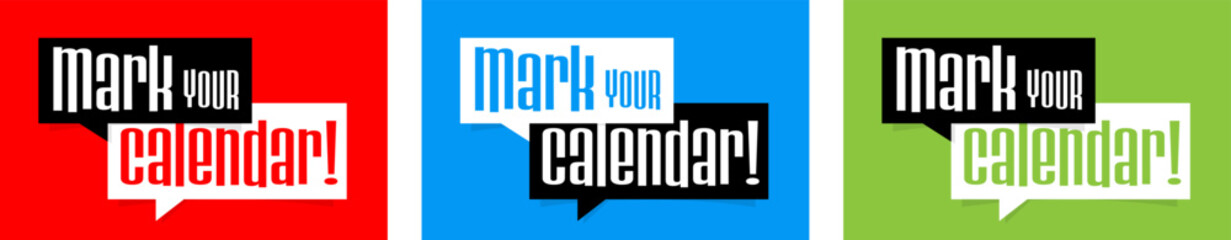 Mark your calendar - obrazy, fototapety, plakaty