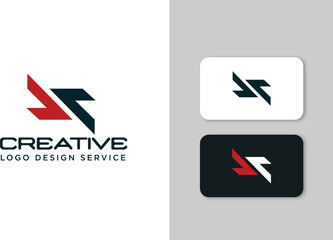 Creative abstract arrow logo