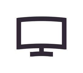 Mobile user interface navigation symbol and app icon simple outline linear.	
