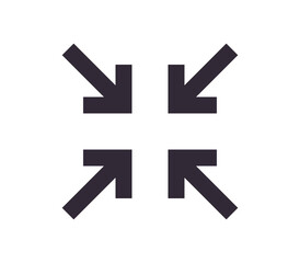 Scaling symbol and sizing arrow icon simple outline linear.	
