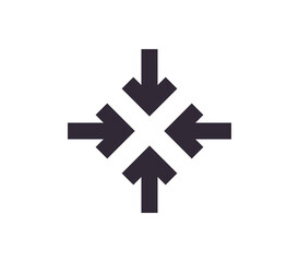 Fototapeta premium Scaling symbol and sizing arrow icon simple outline linear. 