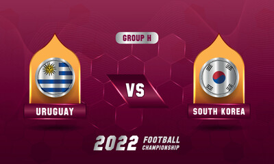 Qatar Soccer world cup 2022 Uruguay South Korea match