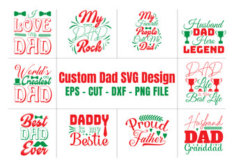 Dad SVG T-shirt Design Bundle