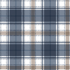 Gingham seamless pattern. watercolor plaid stripes, Vector checkered paint brush lines. Tartan texture for spring picnic table cloth, shirts, plaid, clothes, blankets, paper.