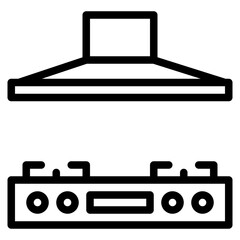 stove household appliance cooking icon