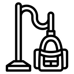 vacuum cleaning household appliance icon
