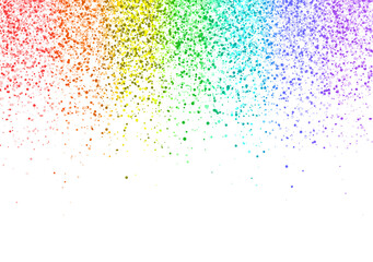 Rainbow scatter shiny glitter