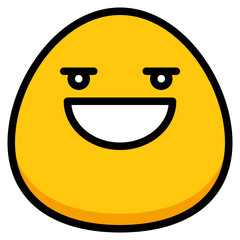 smile happy excited emoji icon