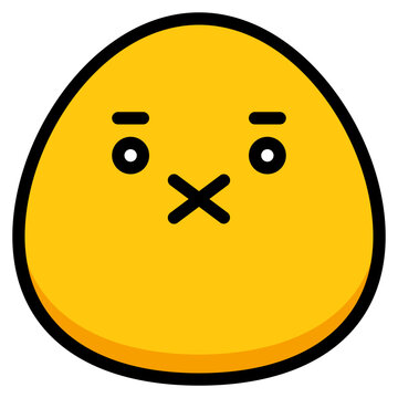 quiet muted silent emoji icon