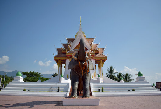 Location of the city pillar in xayaburi laos PDR Southeast Asia