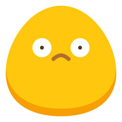 bored unhappy shock emoji icon