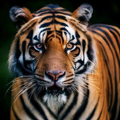 Bengal Tiger Baring Teeth