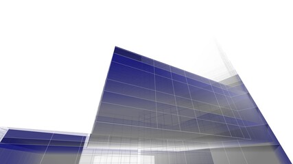 Obraz premium Abstract architecture background 3d illustration