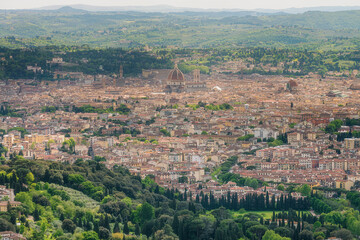 Fototapeta na wymiar Panorama su Firenze, Toscana