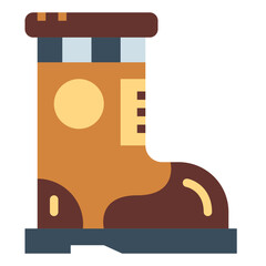 boot flat icon style