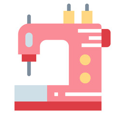 sewing machine flat icon style