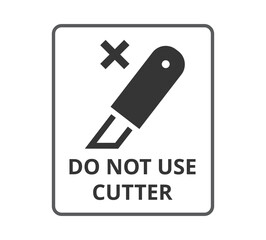 Do not Use Cutter symbol. 
