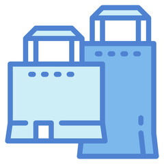 shopping bag two tone icon style