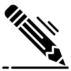 pencil glyph icon style