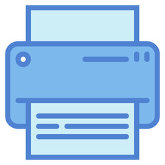 printer two tone icon style