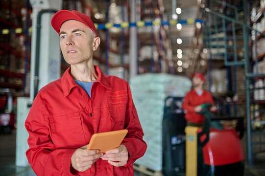 Experienced staff working in a distribution warehouse