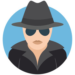 Spy Vector Illustration