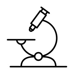 Microscope Icon Logo Design Vector Template Illustration Sign And Symbol Pixels Perfect