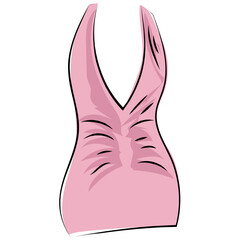 Blouse Sketchy Colored Vector Icon