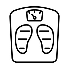 Weight Scale Icon Logo Design Vector Template Illustration Sign And Symbol Pixels Perfect