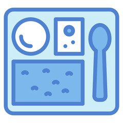 food two tone icon style