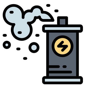 recommend clip art: smoke grenade filled outline icon style