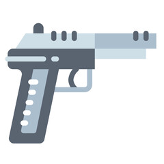 gun flat icon style