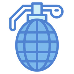 grenade two tone icon style