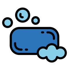 soap filled outline icon style