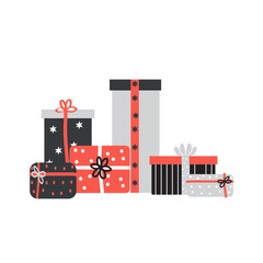 Fototapeta premium Big pile of wrapped gifts