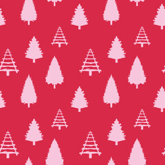Fototapeta premium seamless holiday patterns. sketch doodle Illustration. modern winter pattern