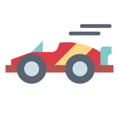 racing flat icon style