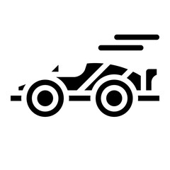 racing glyph icon style