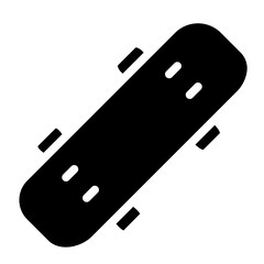 skateboard glyph icon style