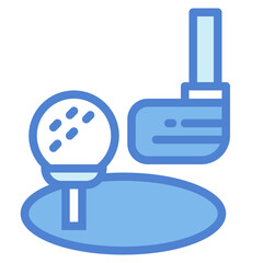 golf two tone icon style