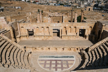 L' Ancienne cité de la Décapole romaine, Jérash en Jordanie