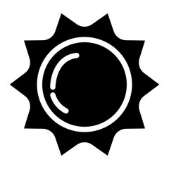 sun glyph icon style