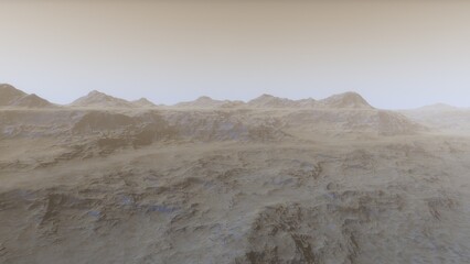 alien planet landscape, science fiction illustration, view from a beautiful planet, beautiful space background 3d render
