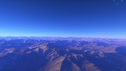 Deserted alien planet
