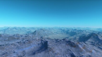 Obraz premium Deserted alien planet 