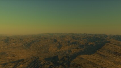 3D fictional space scene
