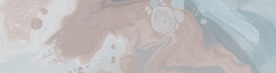 Elegant banner template design with color paint.