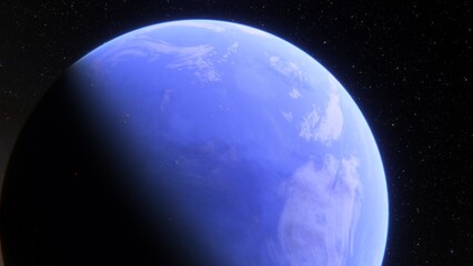 Planets and galaxy, science fiction wallpaper. Beauty of deep space. Billions of galaxy in the universe Cosmic art background 3d render
