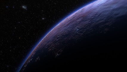 Abstract planets and space background