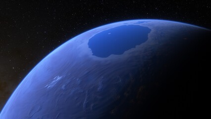 Planets and galaxy, science fiction wallpaper. Beauty of deep space. Billions of galaxy in the universe Cosmic art background 3d render
